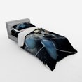 thumbnail image 3 of Ambesonne Galaxy Bedding Set 4 Pcs, Solar System Sun Planets, Queen, Black Grey, 3 of 3