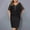 Black, variant on ZZwxWA Women's V Neck Chiffon Midi Dress Half Sleeve Casual Flowy Layered Asymmetric Sequins Plus Size Wedding Guest Dresses