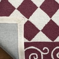 thumbnail image 4 of Safavieh Chelsea Marilou Bordered Wool Area Rug, Burgundy/Ivory, 5'3" x 8'3", 4 of 8