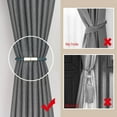 thumbnail image 2 of NANAHuang 4 Pack Mini Magnetic Curtain Tiebacks Modern Simple Style Drape Tie Backs Elegant Hand Weave Rope Knot Decorative Curtain Holdbacks for Home & Office Window Drapery (Beige), 2 of 7