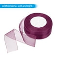 thumbnail image 3 of Uxcell 1.6 Inch Organza Ribbon 100 Yard Gift Wrapping Ribbon Burgundy, 2 Roll (50Yard/Roll), 3 of 6