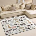 thumbnail image 2 of Coolnut Farm Animals Non-Slip Runner Rug Washable Soft Absorbent Living Room Rugs for Bedroom 80x58 Inches Home Decor, 2 of 7