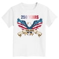 thumbnail image 5 of TOWED22 Kids American Flag Tops 4th of July Girls Shirts Patriotic Tee Tshirts Short Sleeve Holiday Outfit(White,3-4 Y), 5 of 5