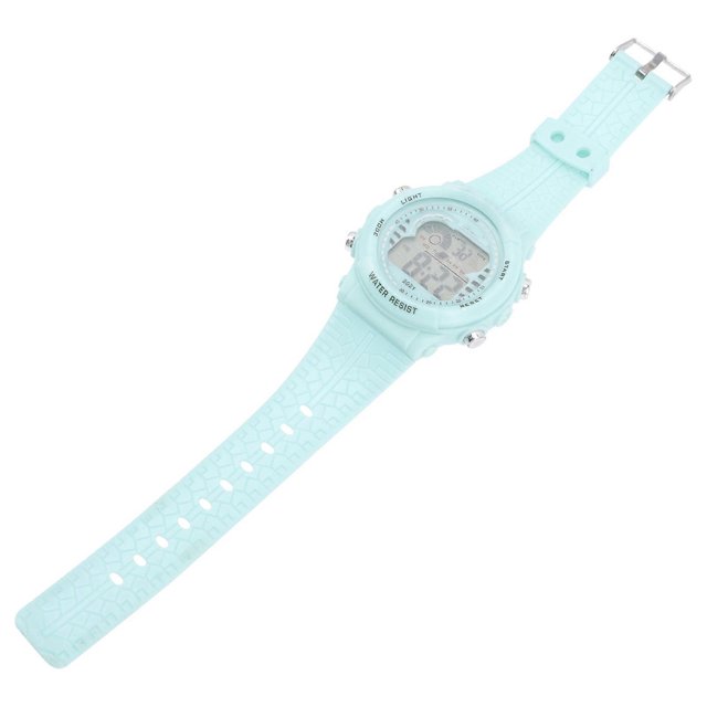 LED Sports Watch Blue PU Plastic with Daily Waterproof for Outdoor Activities