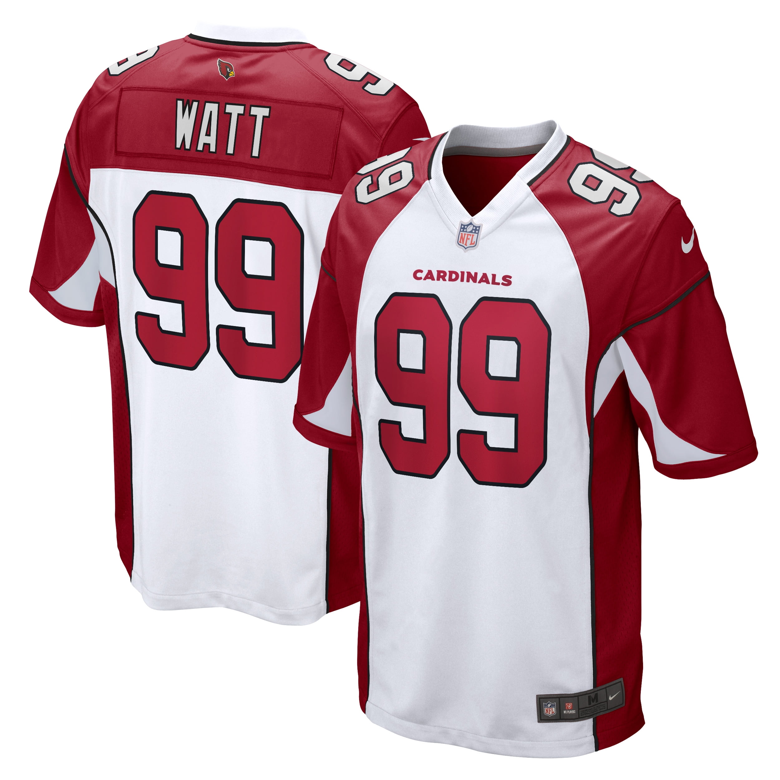 J.J. Watt Arizona Cardinals Nike Game Jersey - White - Walmart.com ...