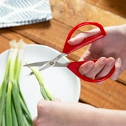 Joyce Chen Original Unlimited Kitchen Scissors All Purpose Kitchen Shears With Comfortable Handles, Red