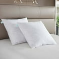 thumbnail image 3 of Blue Ridge Martha Stewart 233 Thread Count Cotton Square Feather Pillow - Euro 26"X26", White Two Pack, 3 of 4