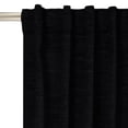 thumbnail image 5 of Better Homes & Gardens Textured Solid Chenille Light Filtering Single Curtain Panel, Black, 50"W x 108"L, 5 of 9
