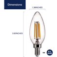 thumbnail image 2 of FLSNT LED 24W (60W Equivalent) Soft White Light Bulbs, Dimmable (24 Pack), 2 of 5