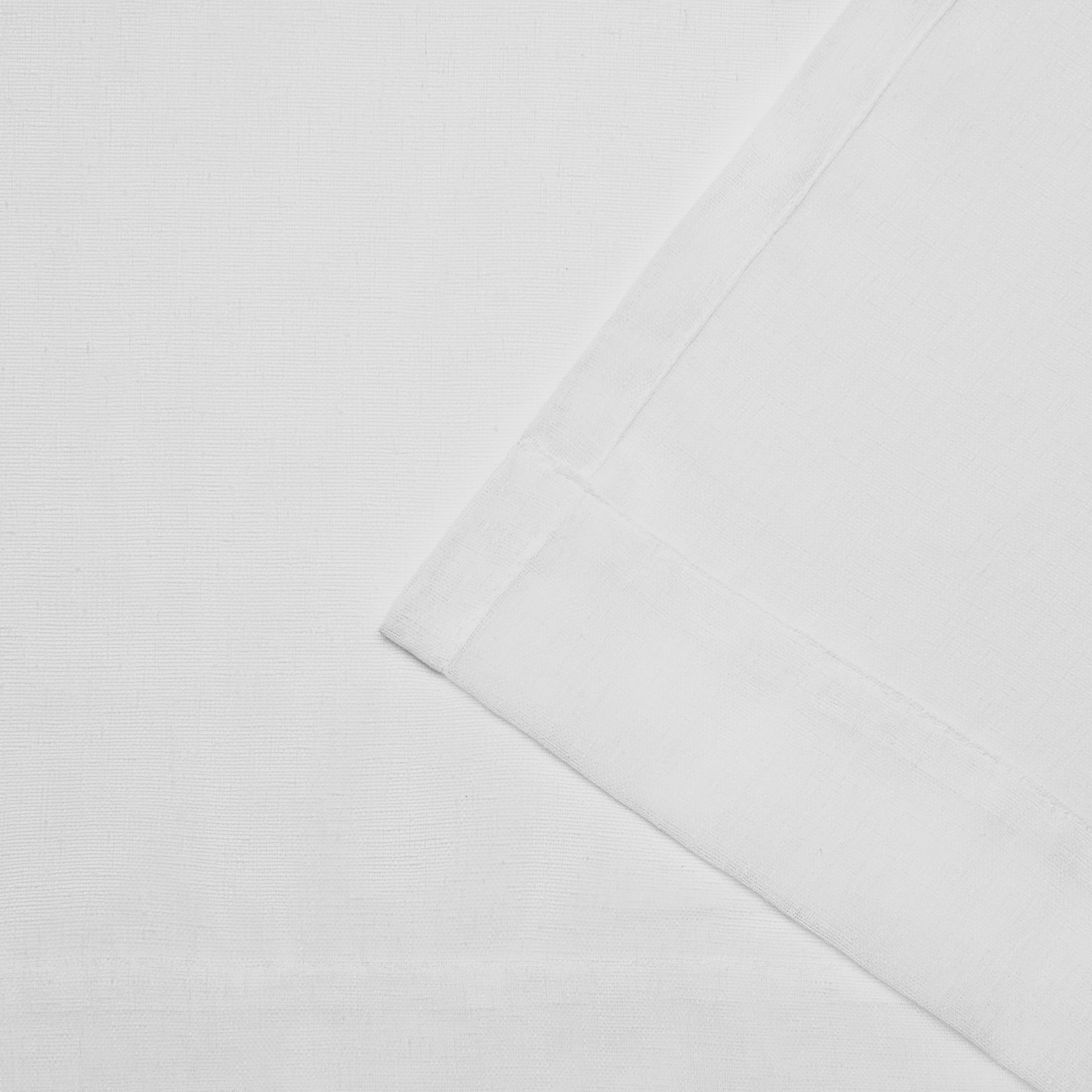 Exclusive Home Belgian Sheer Hidden Tab Top Curtain Panel Pair, 50"x108", Winter White