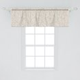 thumbnail image 2 of Ambesonne Abstract Window Valance, Swirls Pattern Circles, 42" x 18", Pale Grey Eggshell, 2 of 3