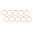 thumbnail image 5 of Masteelf 10pcs Metal Wire Keychain Cables Colored Key Ring Loops for Keychain Hanging Luggage ID 15mm ( Orange ), 5 of 10