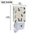 thumbnail image 4 of Yayeee LED Plug in Night Light for The Home with Auto Dusk to Dawn Light Sensors, 2 Pack, Black Cute Cats, 4 of 6