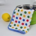 thumbnail image 6 of Up to 65% off! Dish Towels Velvet Wipes Household Hand Towel With Lanyard Kitchen Towels Towel Set Of 10 Colorful Polka Danish Soft Absorbent Cloths 12X12 Inch, 6 of 6