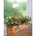 thumbnail image 2 of Tall Rectangular Copper Plant Tray 18in x 5in x 4in, 2 of 3