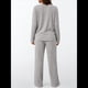 thumbnail image 5 of Conjuntos de Dos Piezas para Mujer, Suéter de Cuello Henley de Otoño, Chándal A Juego, Pijamas Cómodos con Bolsillos Gris S, 5 of 7