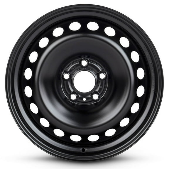 New OEM Replacement Wheel 17x7 in for 2007-2020 Hyundai Santa Fe Painted Black 17 inch Steel Rim
