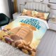 thumbnail image 3 of El Arca y el Cerdo Hormiguero Conjunto de sábanas temático, trío de piezas, cómodo y amigable con la piel, diseño único, regalo de decoración para el hogar para familiares, amigos y fans,173cm *218cm, 3 of 6