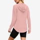 thumbnail image 5 of Camisetas para mujer,Sudadera con capucha y cuello en V para mujer, jersey con bolsillo con cordón, top informal de poliéster de manga larga, sopatenor, 5 of 9