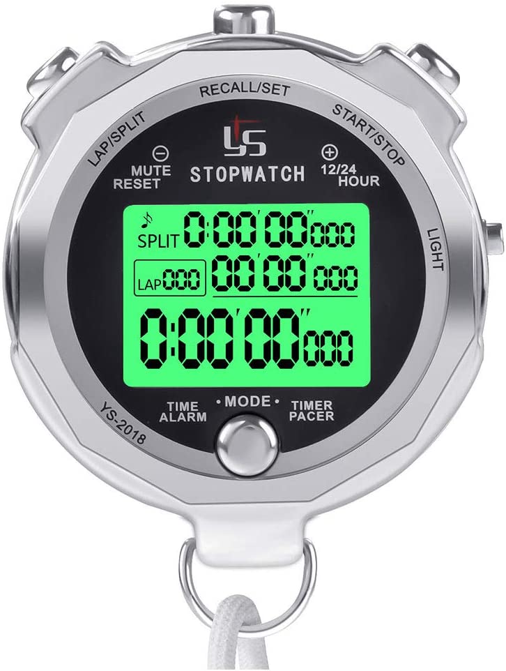 Melt Stopwatch, Clock Daily Rainproof Digital Timer for Sports Match