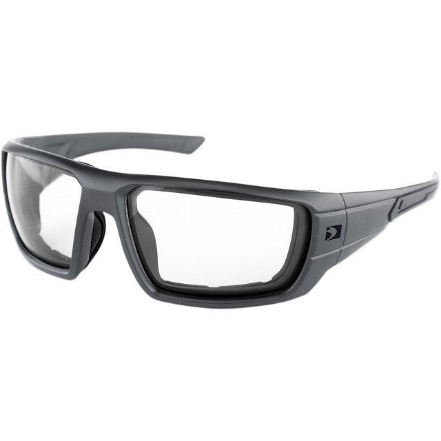 Bobster Lunettes de Soleil Gris Mat Mission avec Lentille Transparente