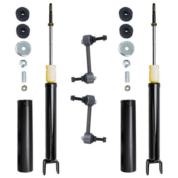 Detroit Axle - Rear 4pc Shock Absorbers Kit for 10-18 Ford Taurus, 10-12 Lincoln MKS, 2 Shock Absorbers 2 Sway Bas 2010 2011 2012 2013 2014 2015 2016 2017 2018 Replacement