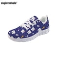 thumbnail image 1 of Zapatillas planas con estampado de dentista de Doginthehole para mujer, ligeras y cómodas, con dibujos animados, de malla, 1 of 6