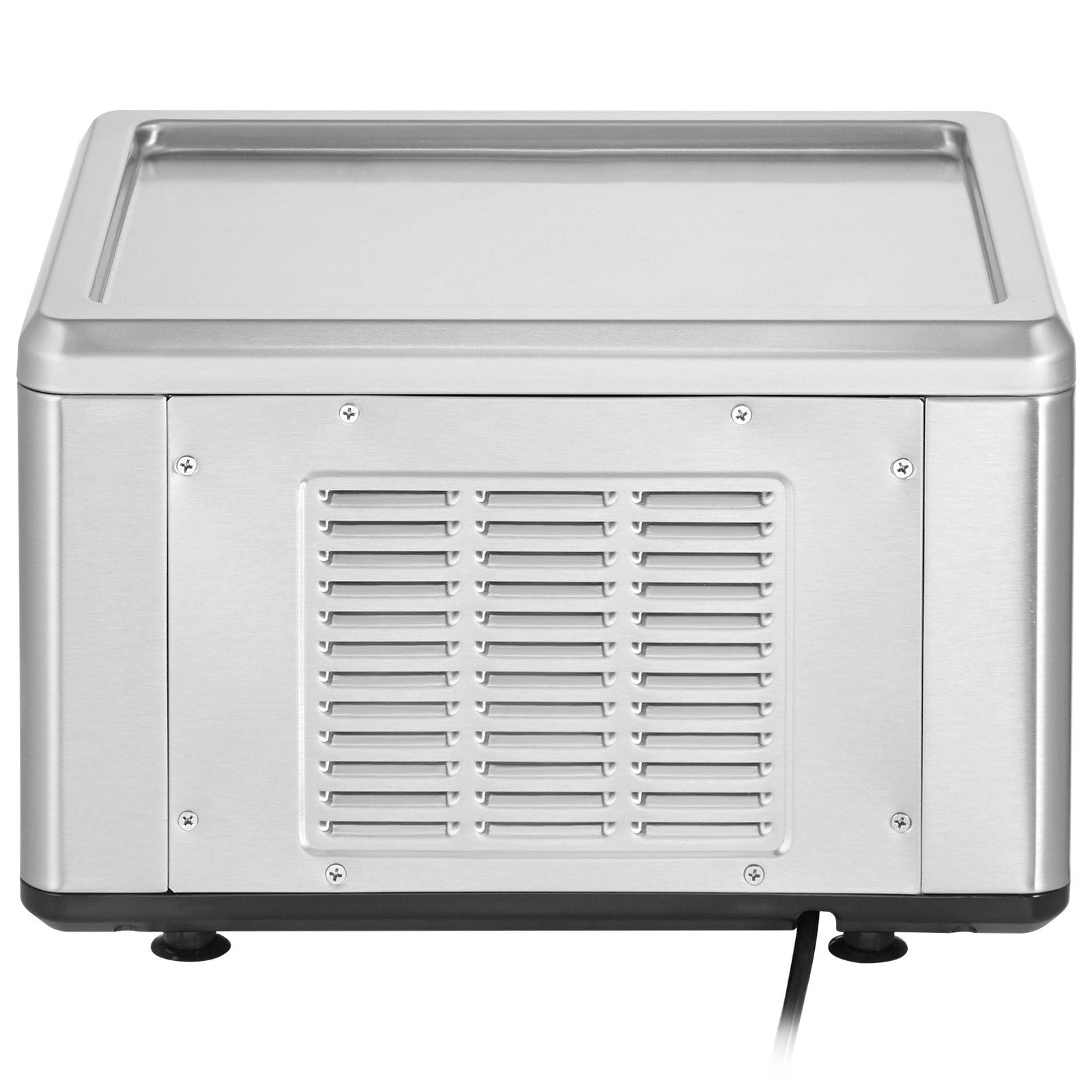 Automatic Rolled Ice Cream Maker with Compressor, 19.3" x 14.9" Stainless Steel Stir-Fry Pan, 2 Scrapers for Ice Cream Rolls and Frozen Desserts