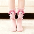 thumbnail image 4 of Kilaqueen 3D Crochet Axolotl Socks for Women Crew Socks with Open-Arm Salamander Animal Applique Soft Cotton Novelty Socks, 4 of 6