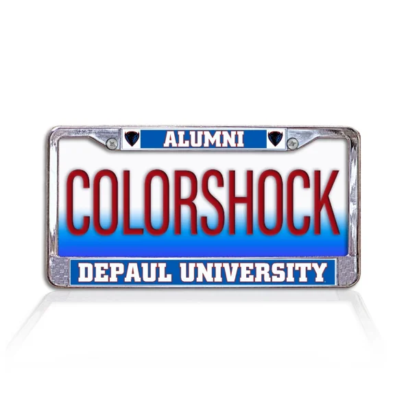 DePaul University Alumni Metal License Plate Frame