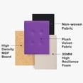 thumbnail image 4 of Taburete plegable Storage Ottoman LINMAGCO, terciopelo, color morado, 4 of 7