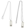 thumbnail image 1 of Collar con colgante de armónica de 2 piezas, de aleación de zinc, con colgante de armónica., 1 of 5