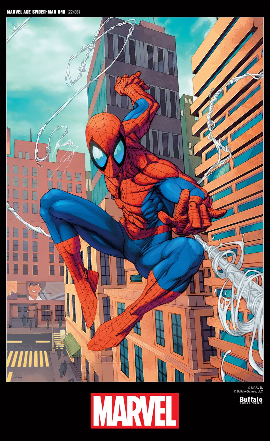 Buffalo Games 300-Piece Marvel Age Spider-man #18 Interlocking Jigsaw Puzzle