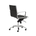 thumbnail image 3 of Eurostyle Chaise de Bureau Dirk à Dossier Bas en Noir/chrome, 3 of 4
