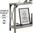 thumbnail image 4 of Console Table with 2 Drawers, 2 Tier Wood Entryway Table Accent Sofa Table with Storage Shelf, 4 of 9