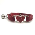 thumbnail image 5 of Collar de gato rojo con dije en forma de corazón y artículos para mascotas de cristal, adecuado para gatitos y perros pequeños, 5 of 5