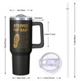 thumbnail image 3 of 1pc stepfather gift 40oz Tumbler with Straw & Handle - Insulated Stainless Steel Cup | Holiday Gift for Man Women (Christmas, Valentine's, Birthday), 3 of 5