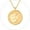 Style B - Gold, variant on ChicSilver Gold Coin Pendant Necklace 14K Gold Plated Elizabeth Coin Medallion Necklaces