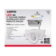 thumbnail image 6 of 9w CCT Tunable LED Direct Wire Downlight 4-in Square Remote Driver White, 6 of 7