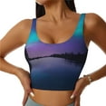 thumbnail image 2 of Lsque Night At Lake Aurora Printed Women'S Sports Bra, Compression, Moisture Wicking, High-Impact Sports Bra For Women,Supportive sports bra-XX-Large, 2 of 9