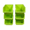 thumbnail image 5 of STORAGE BIN TOTES 6 Pack / COLORWAY Toy & Craft Stacking Heavy-Duty XL Bins  - Green, 5 of 6