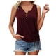 thumbnail image 1 of Moda mujer verano cuello redondo Casual sólido botón camisetas sin mangas blusa sin mangas Fridja  bn3230, 1 of 1