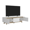 thumbnail image 4 of Mesa Para Tv Toulo Blanco y Fresno Virtual Muebles, 4 of 9
