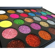 DISAAR BEAUTY Glitter Eyeshadow New 35 Color Sequin Natural Professional Makeup Palette Mixing