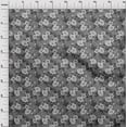 thumbnail image 4 of oneOone Tissu Georgette Viscose Gris Floral Rétro Matériel de Robe Tissu Imprimé Tissu au Mètre 42 Pouces de Large, 4 of 5