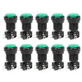thumbnail image 2 of 10pcs BERM Bouton Poussoir Interrupteur de Commande Auto-Réinitialisation 250V pour Consoles de Jeux Machine de Grue Bemy33green, 2 of 14