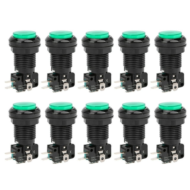 Bouton-poussoir Auto-Réinitialiser, 10pcs BERM Bouton-Poussoir Bouton-Poussoir Durabilité Améliorée