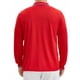 thumbnail image 3 of Camisa polo de golf de negocios de manga larga de ajuste regular para hombres en color sólido XL roja, 3 of 6