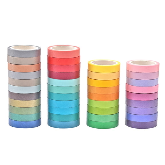 unbranded  40 Pcs Double Sided Tape for Crafts Colorful Paper Tapes