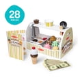 thumbnail image 4 of Melissa & Doug Wooden Scoop and Serve Ice Cream Counter With Play Food and Accessories (28 Pcs), 4 of 10